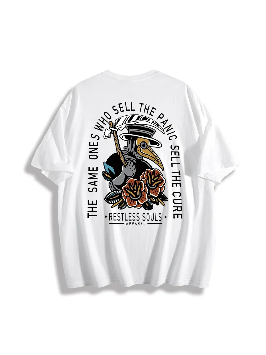 The Same Ones Who Sell The Panic Sell The Cure Printed Men'S T-Shirt
