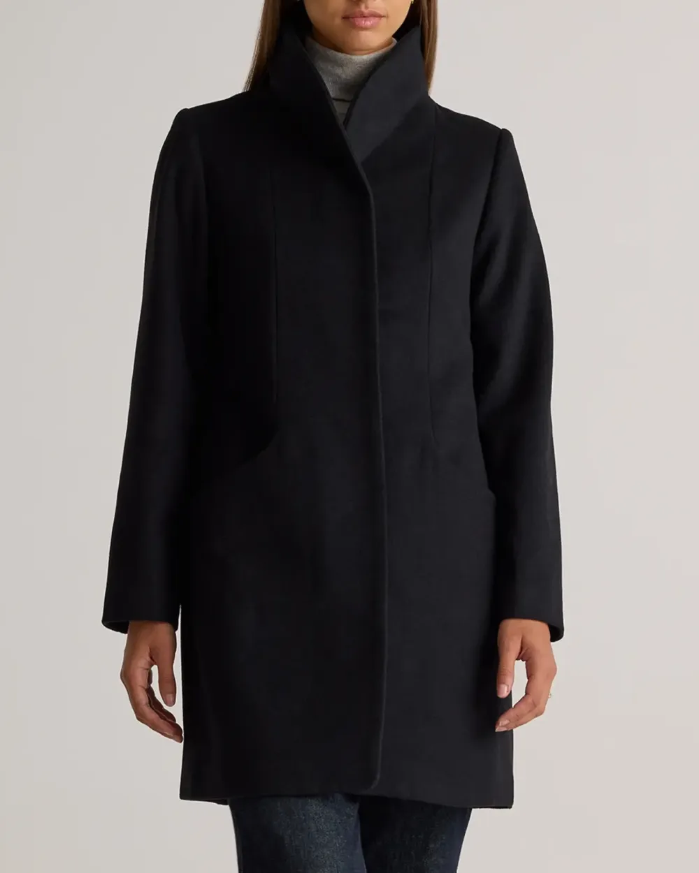 Italian Wool Cocoon Coat