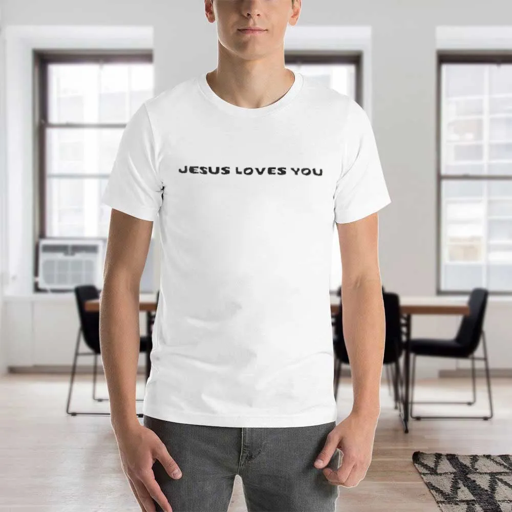 Men'S T-Shirt Jesus Loves You Tee