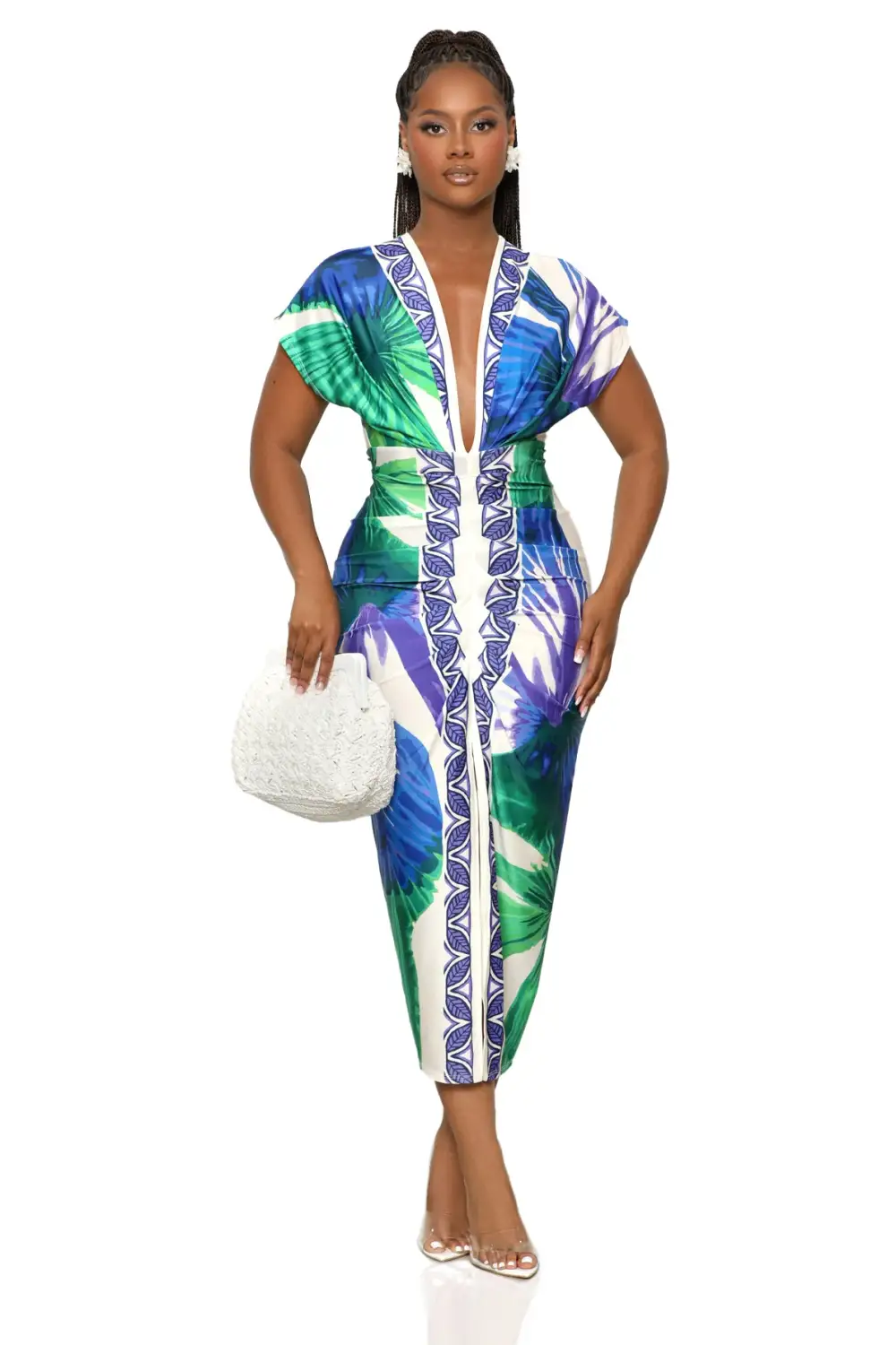 Rainforest Frenzy Dress (Purple Multi)