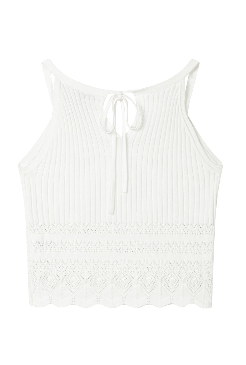 Deidre Knit Top - White