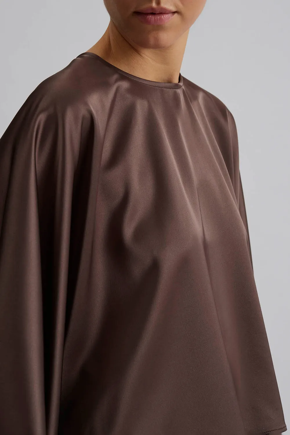 Loose Fit Cape Style Blouse