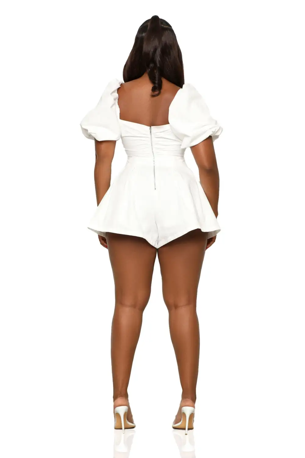 Flirt With Me Romper (White)