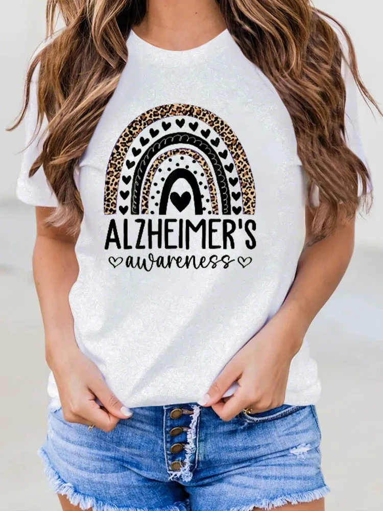 Women'S Alzheimer'S Awareness Round-Neck T-Shirt