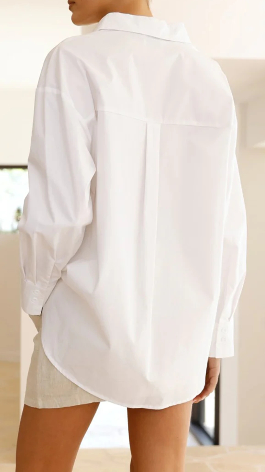 Deja Vu Oversized Shirt - White