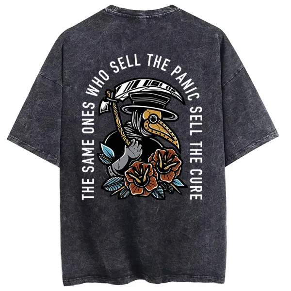 The Same Ones Who Sell The Panic Sell The Cure Printed Oversize Washed T-Shirt