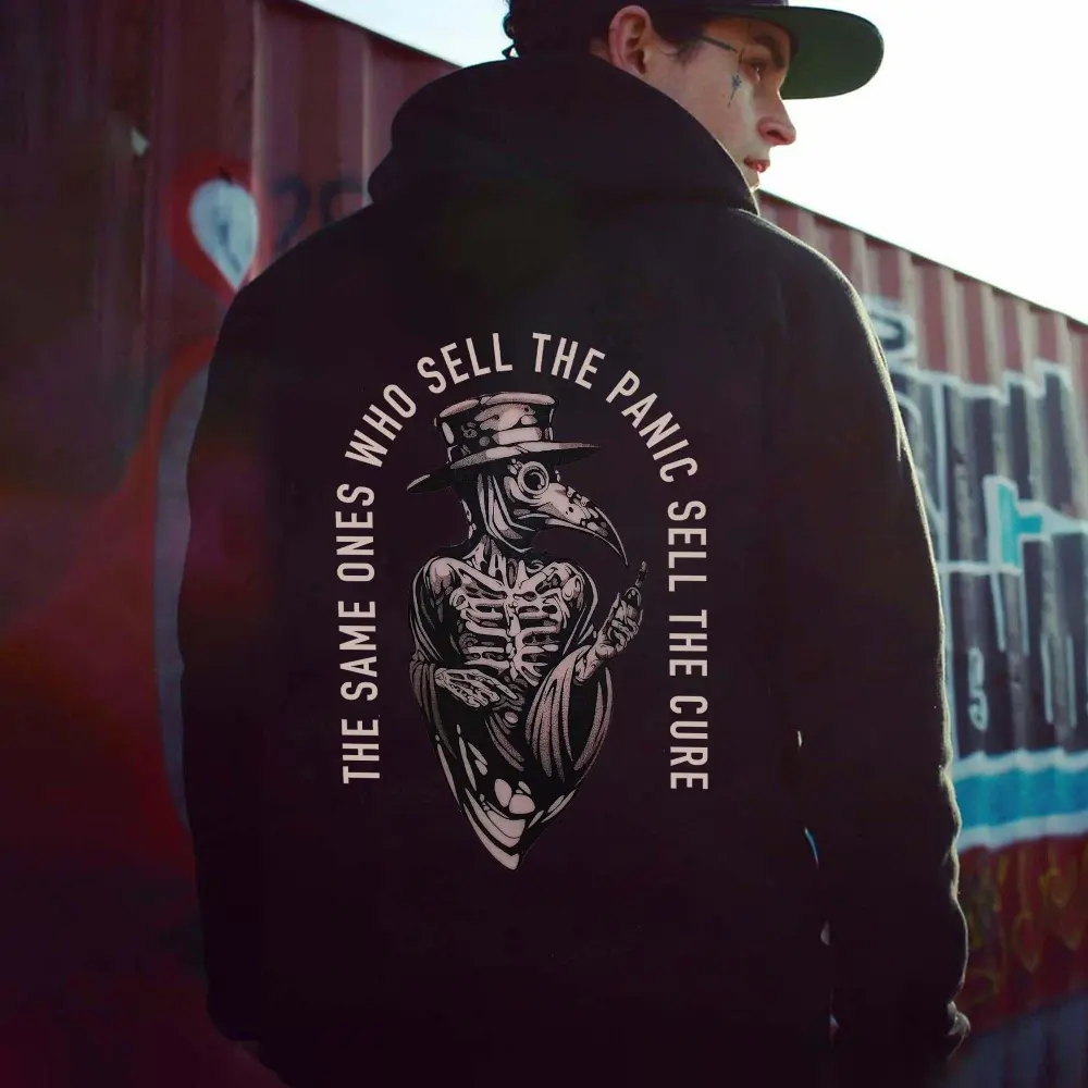 The Same Ones Sell The Panic Sell The Cure Printed Men's Hoodie