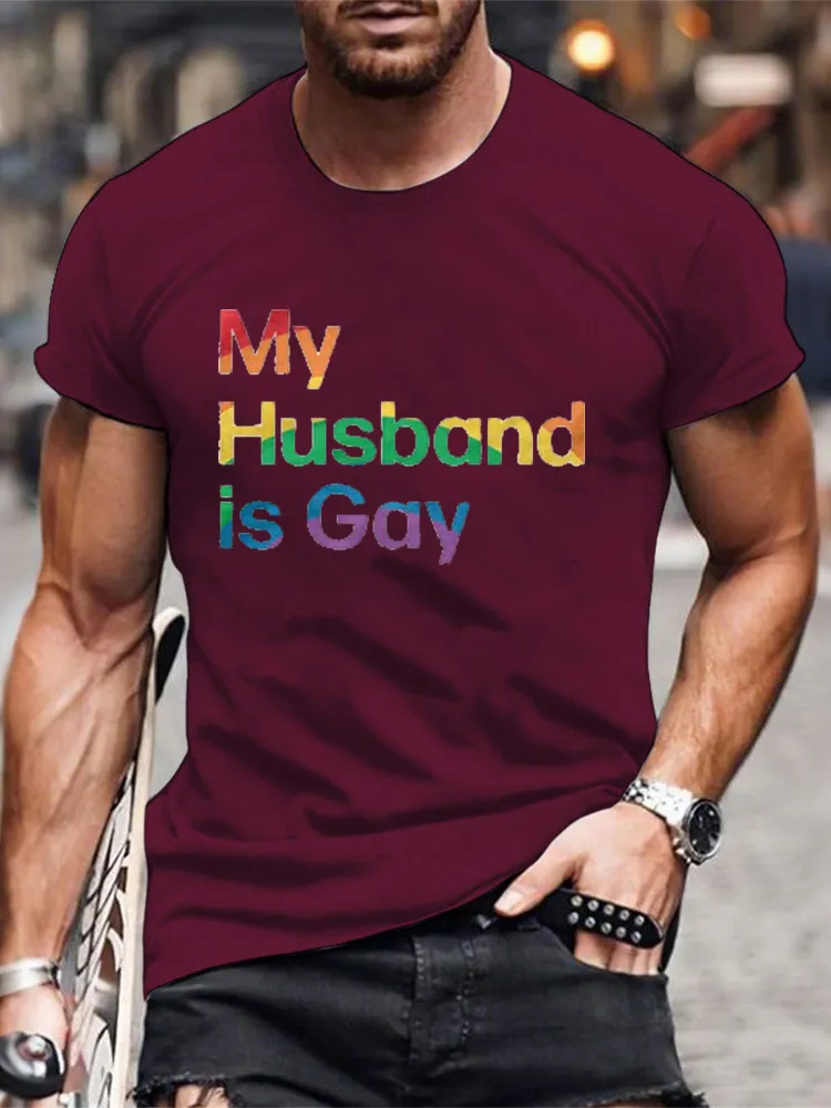 My Husband Is Gay Men/Unisex T-Shirt
