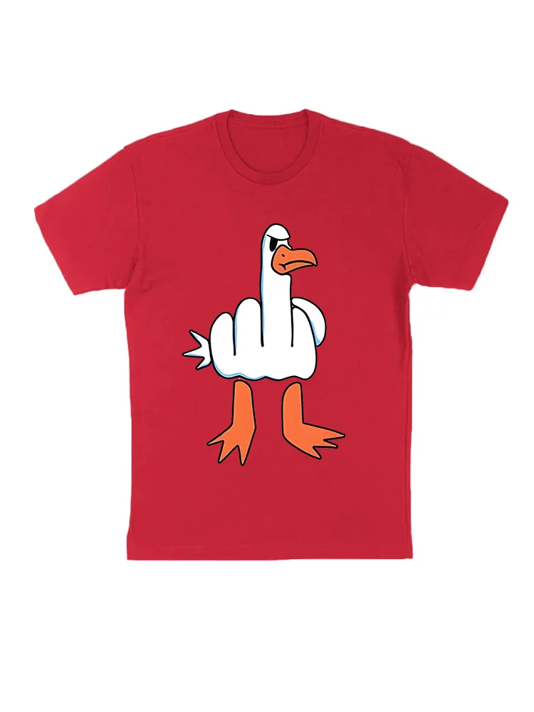 I Don'T Give A Duck Middle Finger Offensive Rude T-Shirt