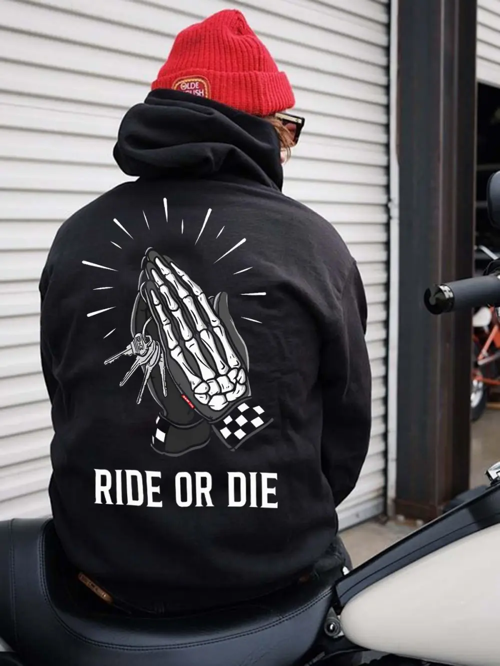 Ride Or Die Printed Men's Hoodie