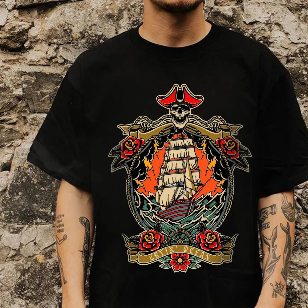 Cryin’ Ocean Printed Men's T-shirt