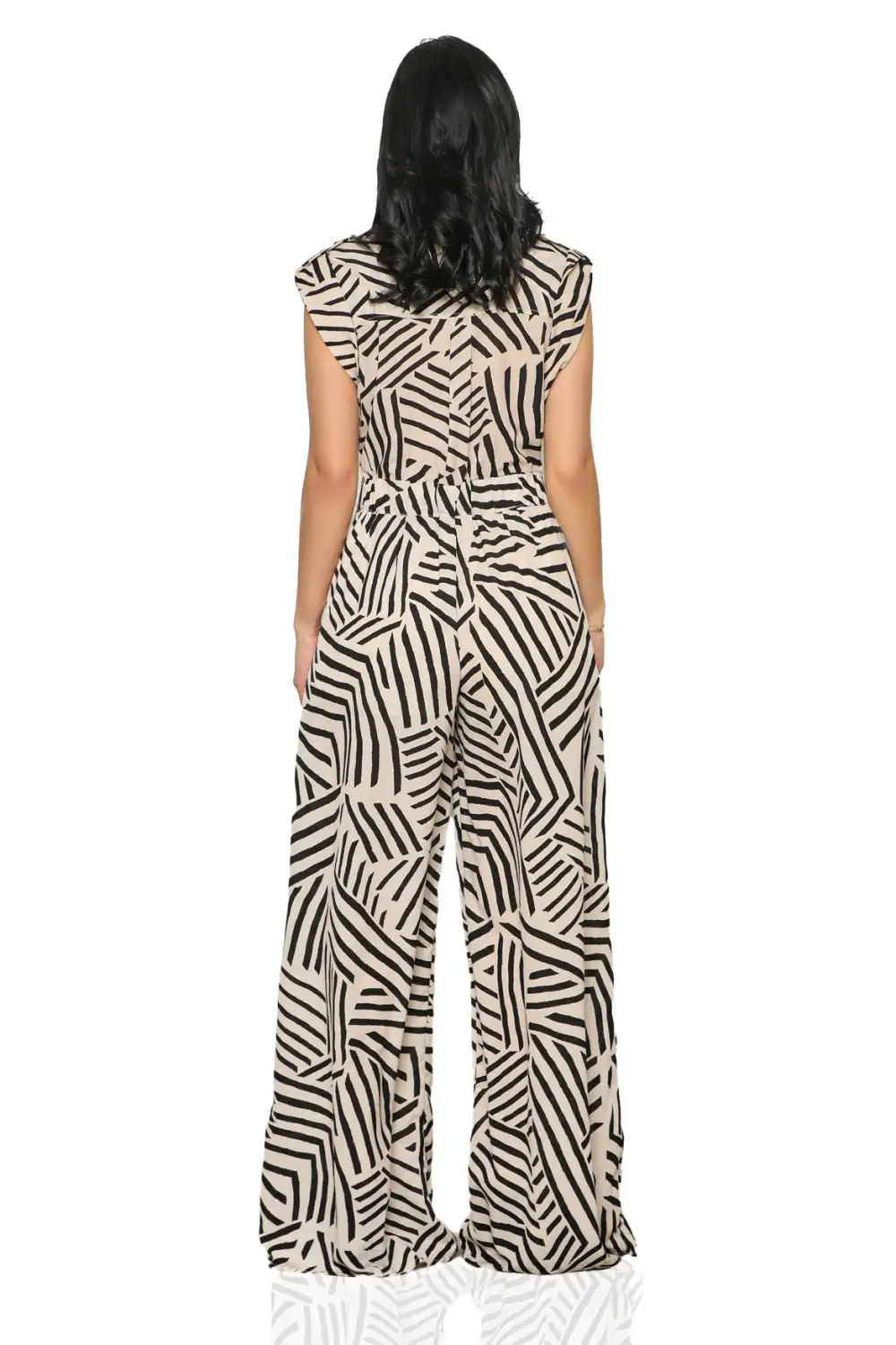 Get Ziggy Wide Leg Jumpsuit (Cream Multi)