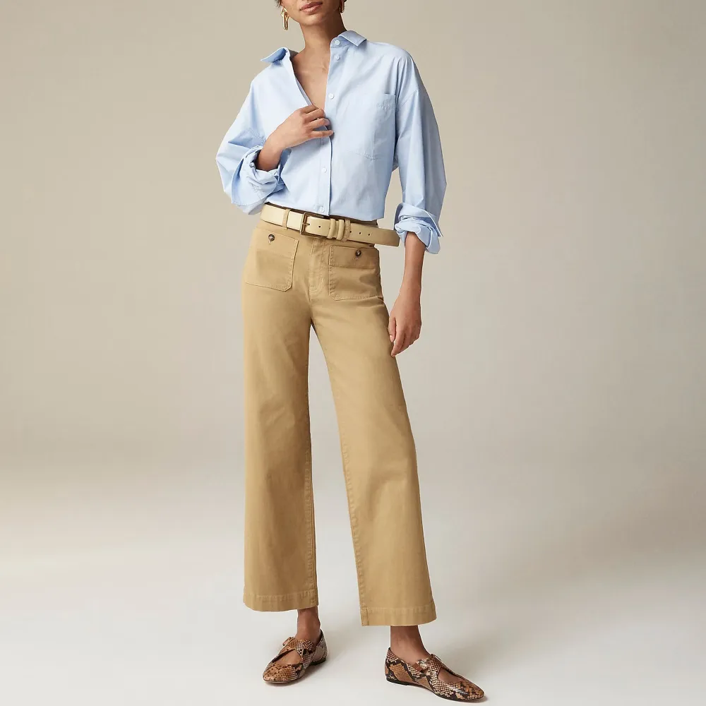 Sailor slim wide-leg chino pant