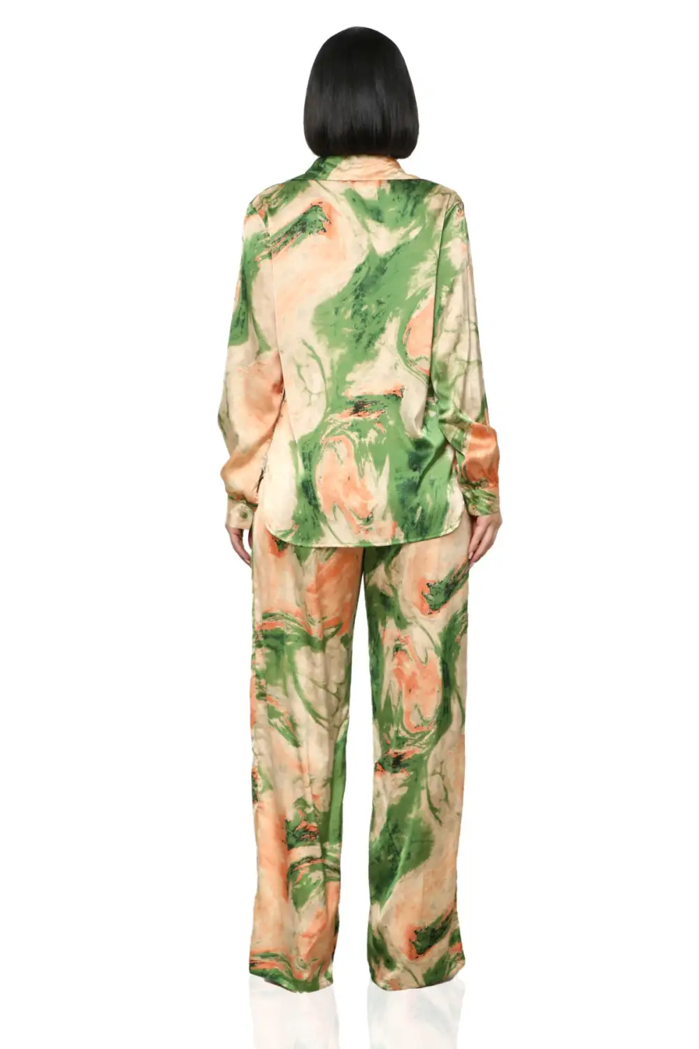 Desert Nights Pants Set (Green Multi)-FINAL SALE
