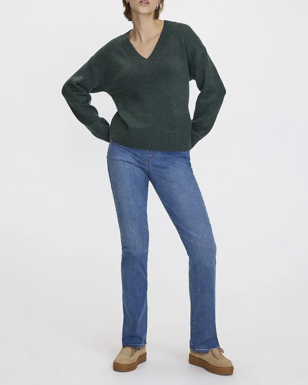 Straight-Leg Mid-Rise Jean - The Comfort