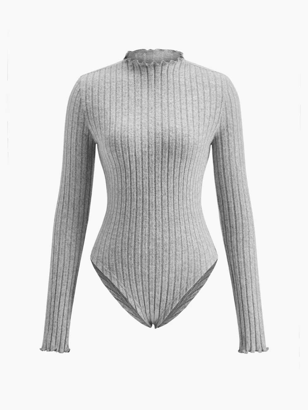 Lettuce Trim Long Sleeve Bodysuit