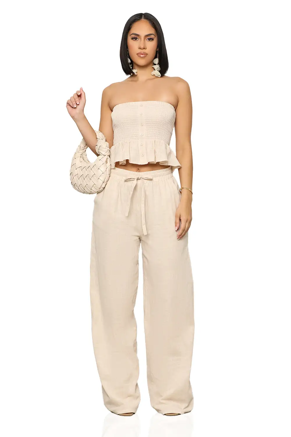 I’m Relaxed Pants Set (Beige)