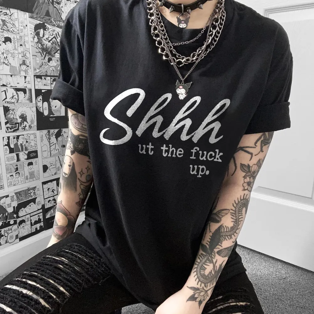 Shhhut The Fuck Up Printed Women's T-shirt