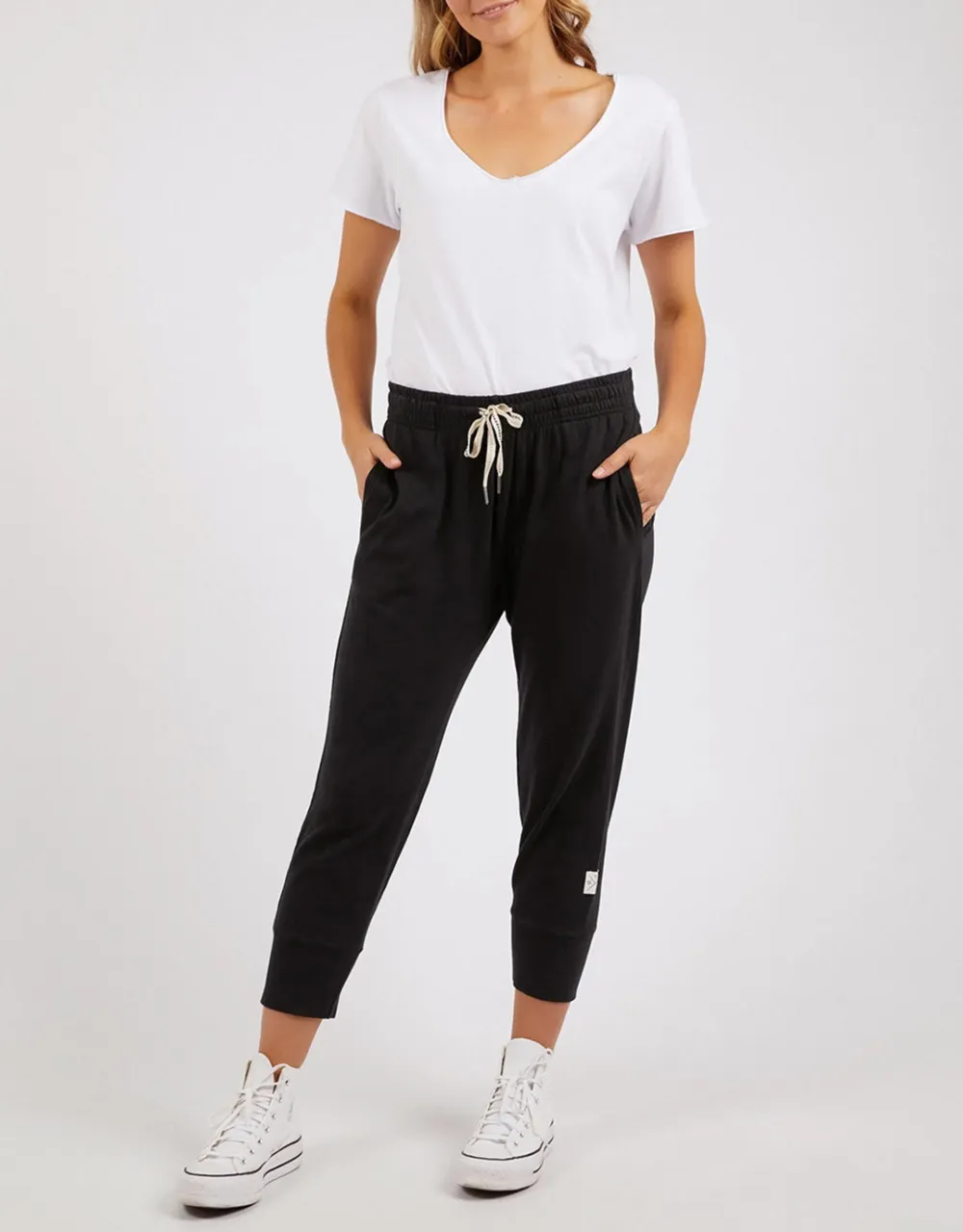 3/4 Brunch Pants - Black