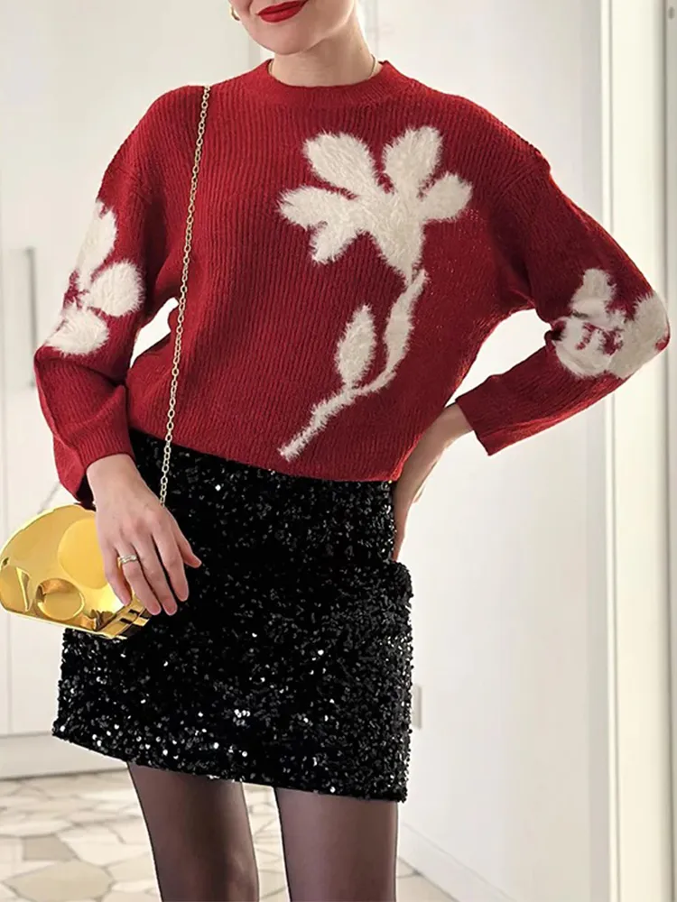 Mohair Wool Blend Women Sweater