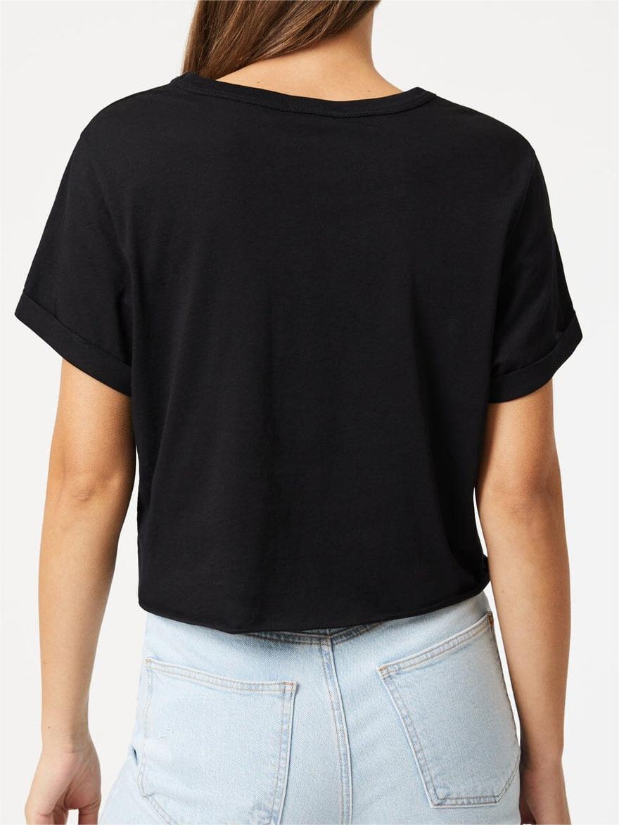 Cropped Black T-Shirt