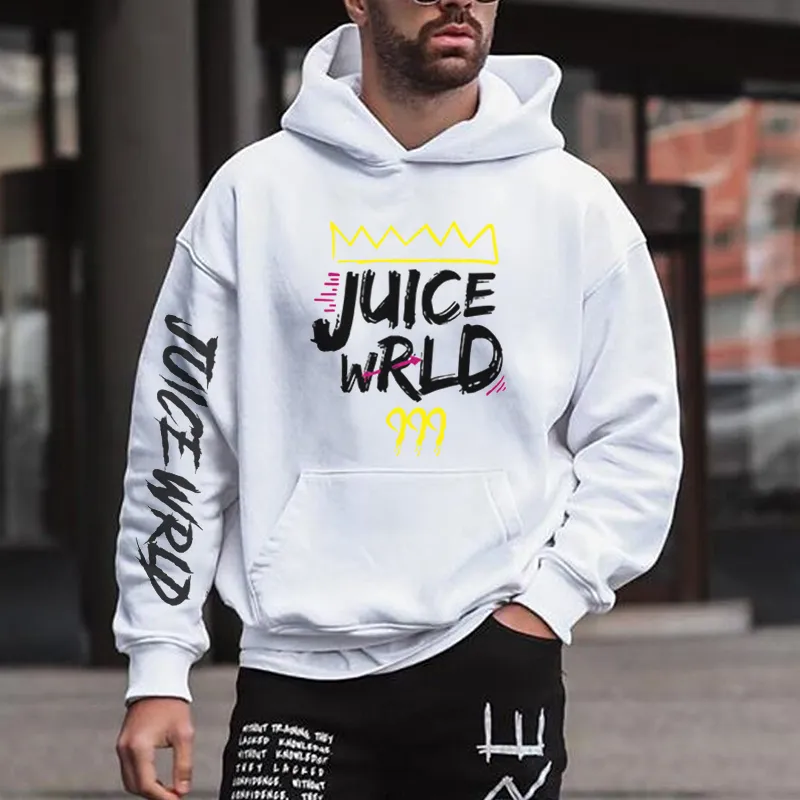 Designer basic hooded letter print sweatshirt