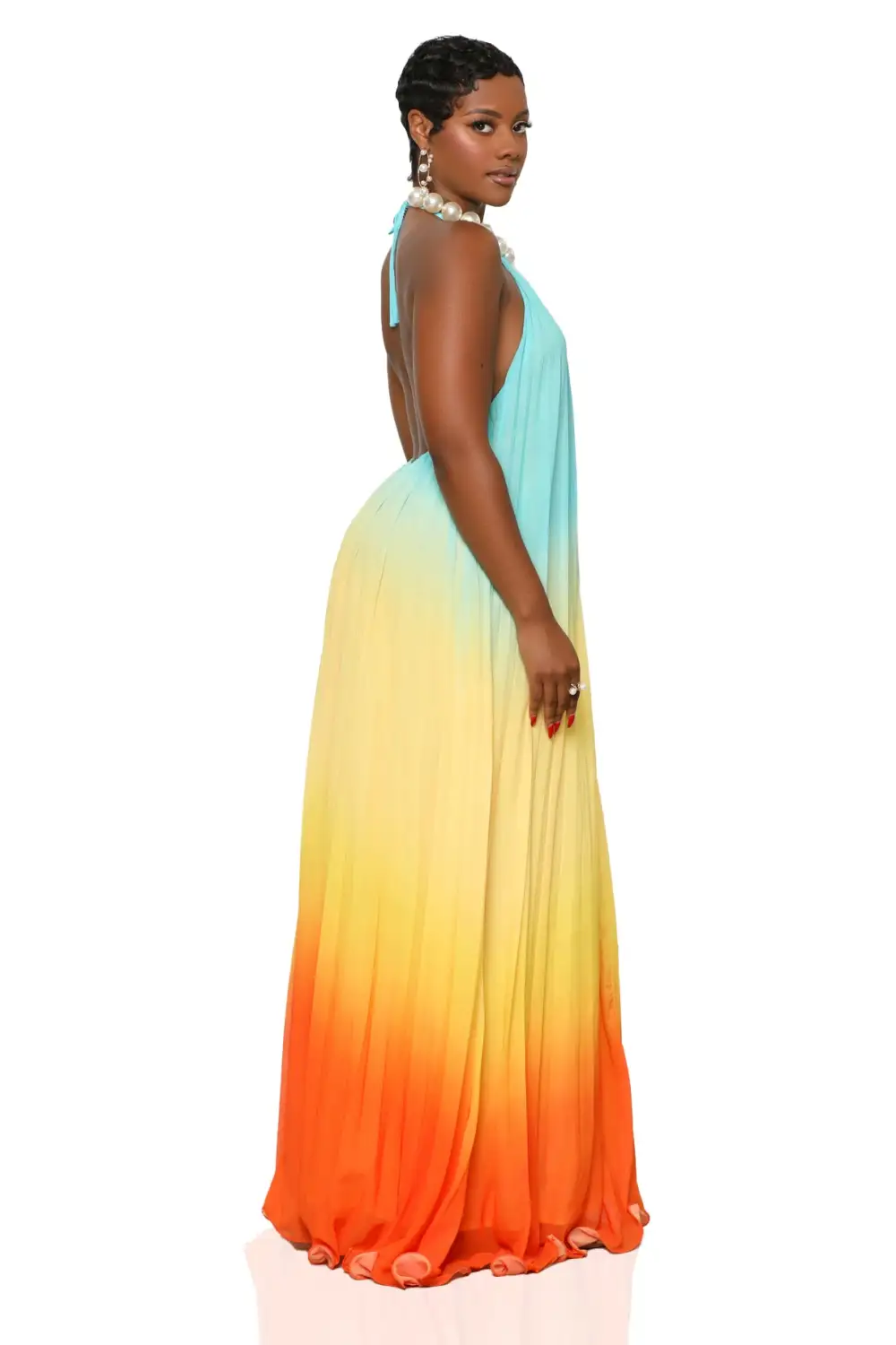 Aura Glow Ombre Maxi Dress