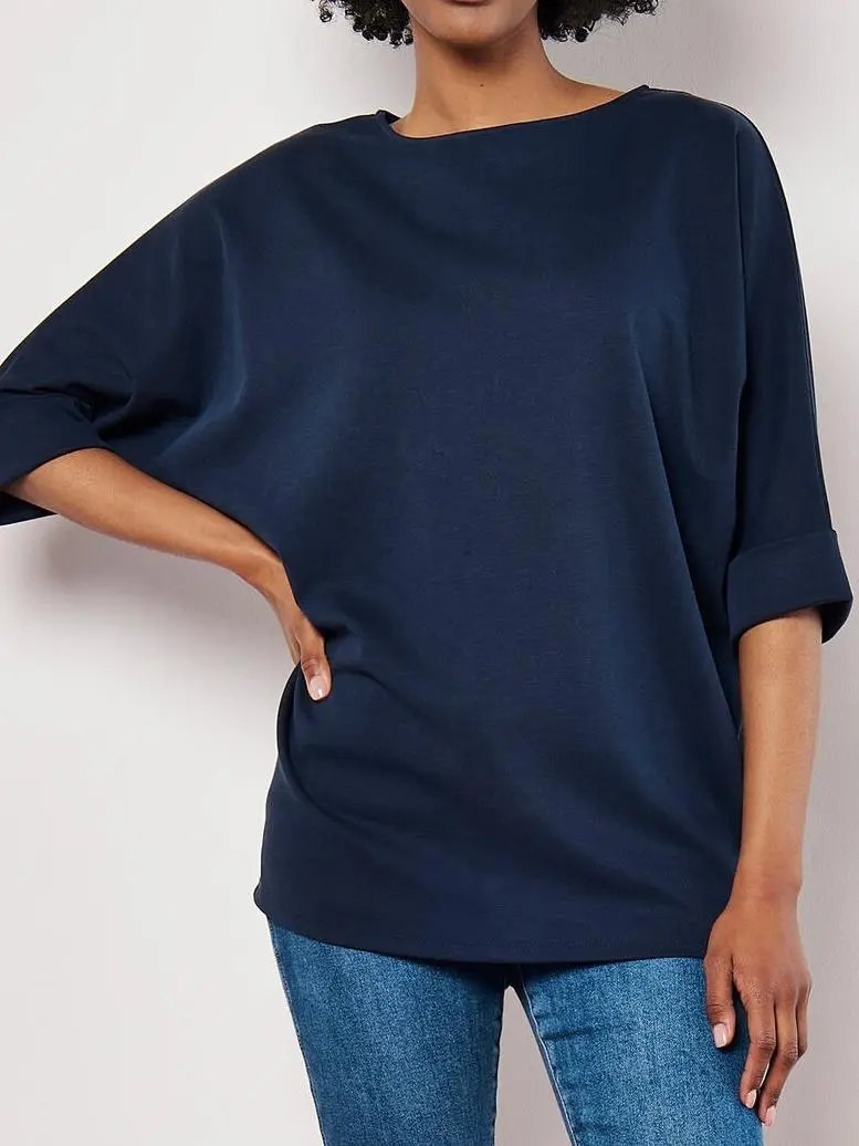 Jersey Knit Batwing Top