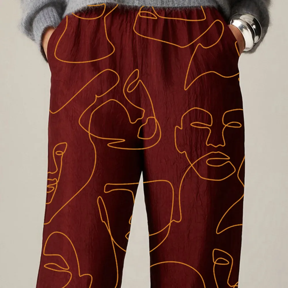 Stratus pant in textured satin
