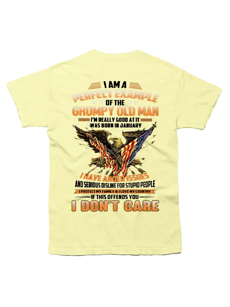 Im A Perfect Example The Grumpy Old Man Was Born In June Gift For Mens Men'S T-Shirt
