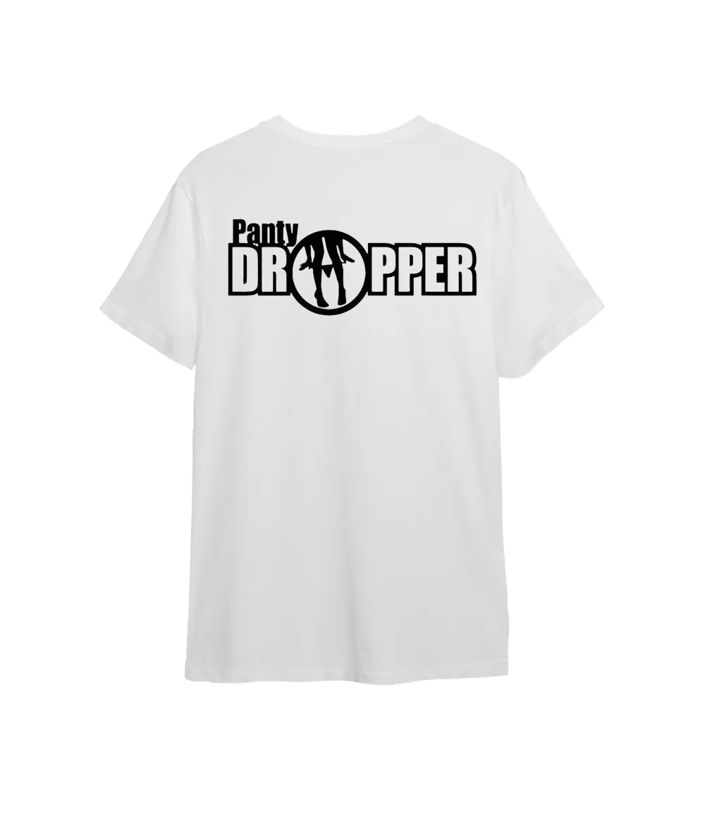 Panty DROPPER White T-Shirt With Lettering