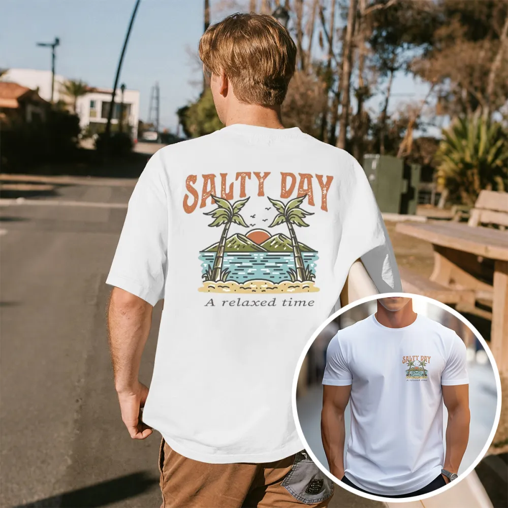 Men'S Casual Short Sleeve Crew Neck T-Shirt