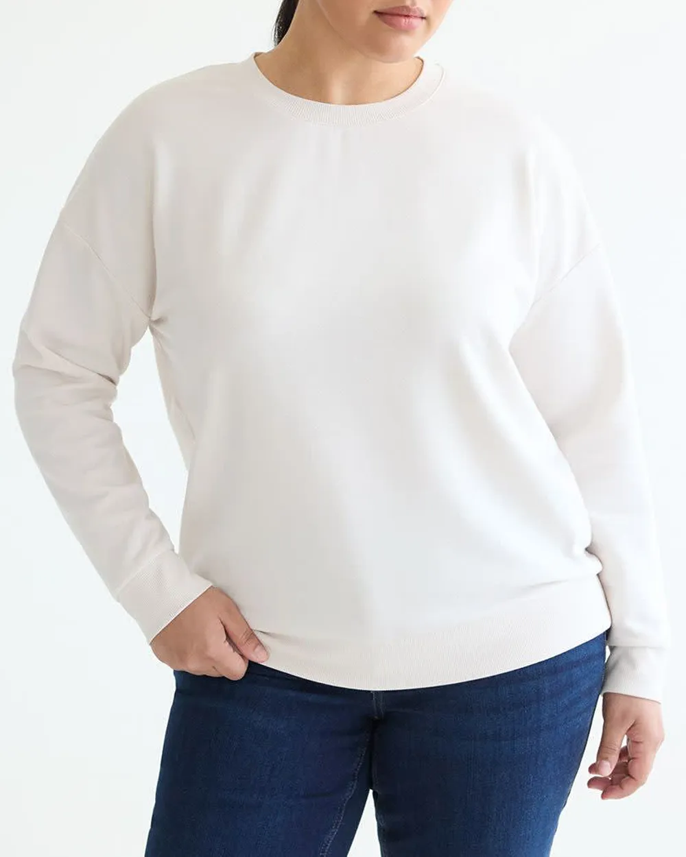 Long-Sleeve Crew-Neck Sweatshirt