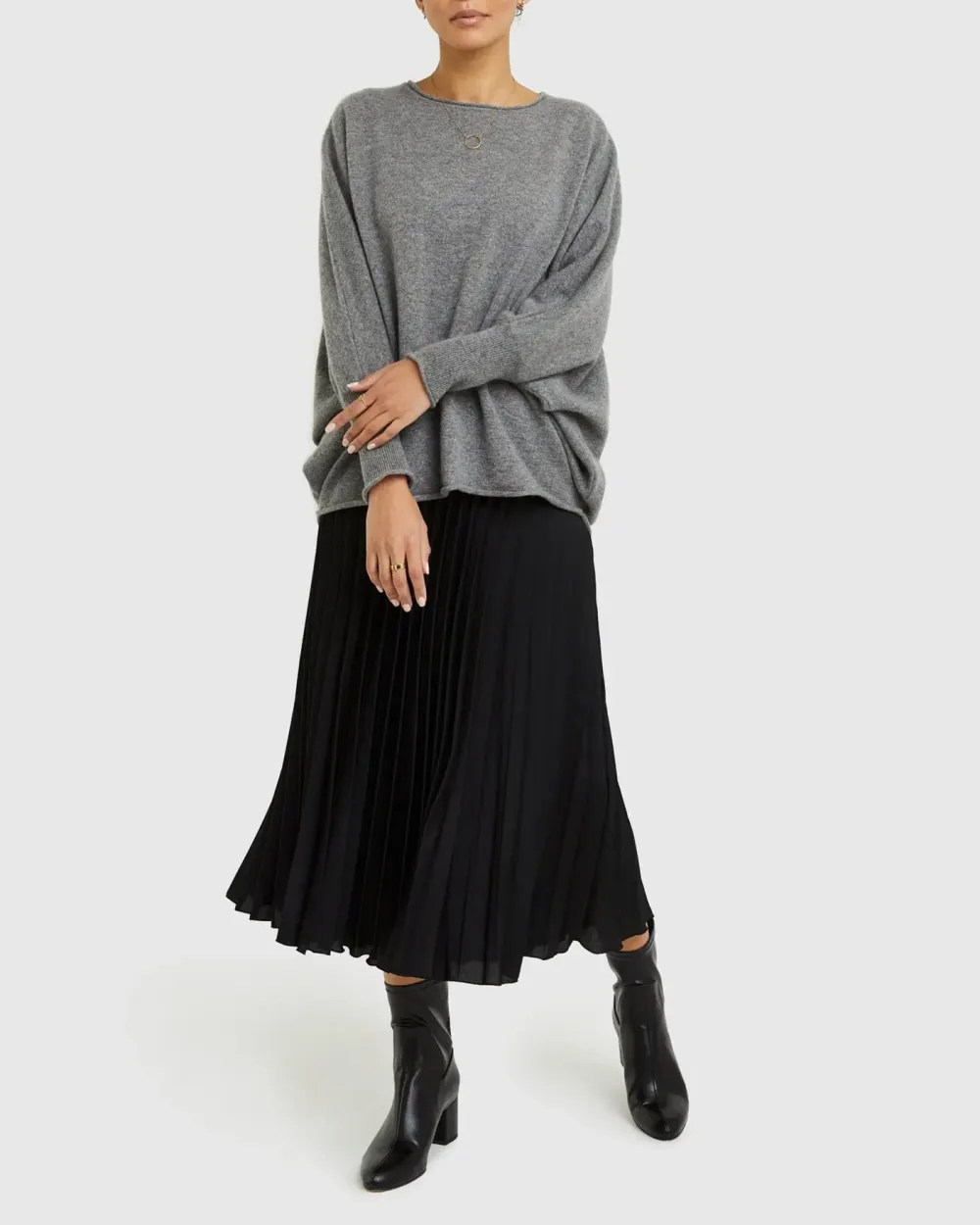 Batwing Mongolian Cashmere Sweater