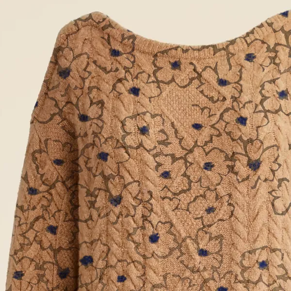 Relaxed Cable-Knit Sweater Dresses
