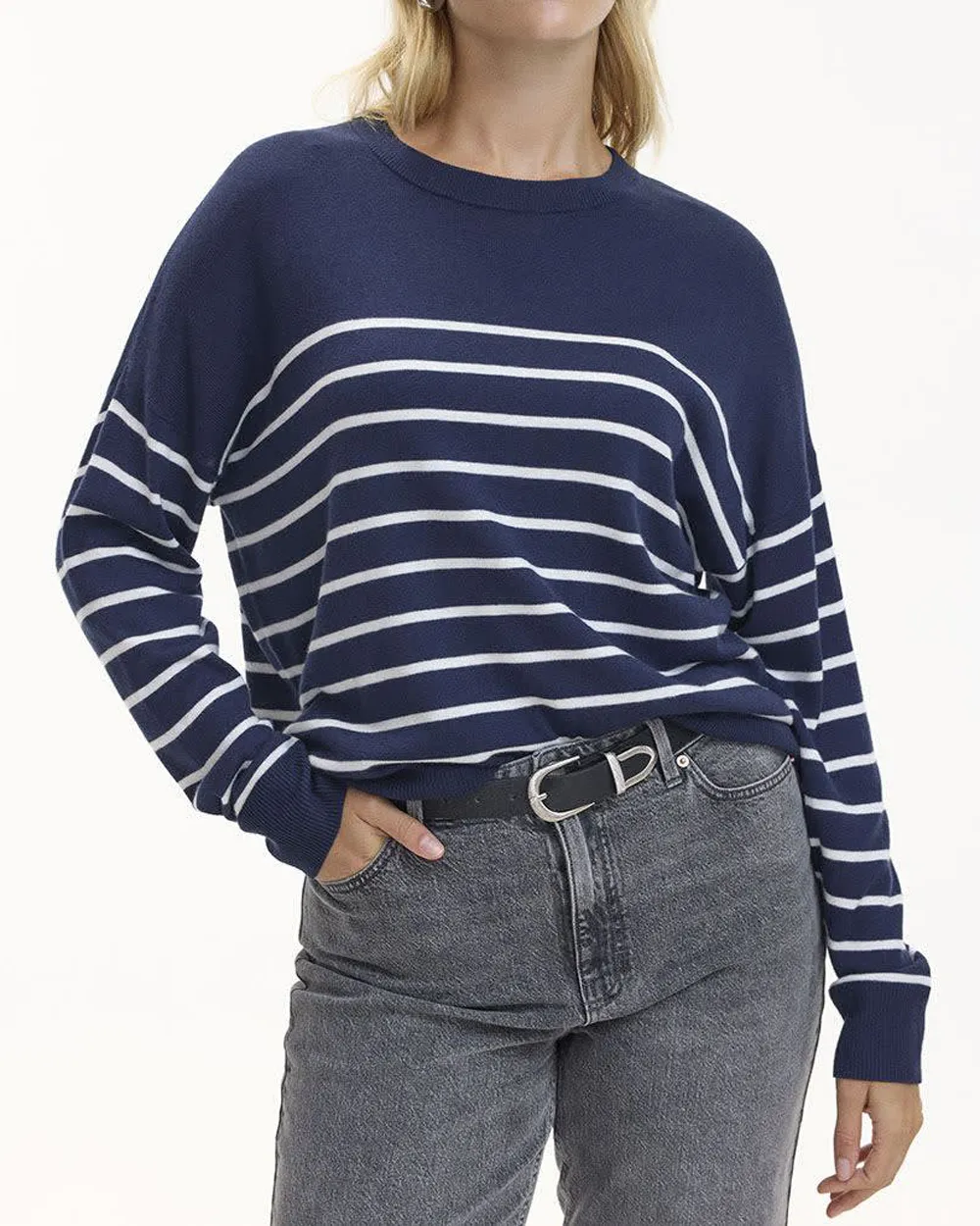 Long-Sleeve Crew-Neck Sweater