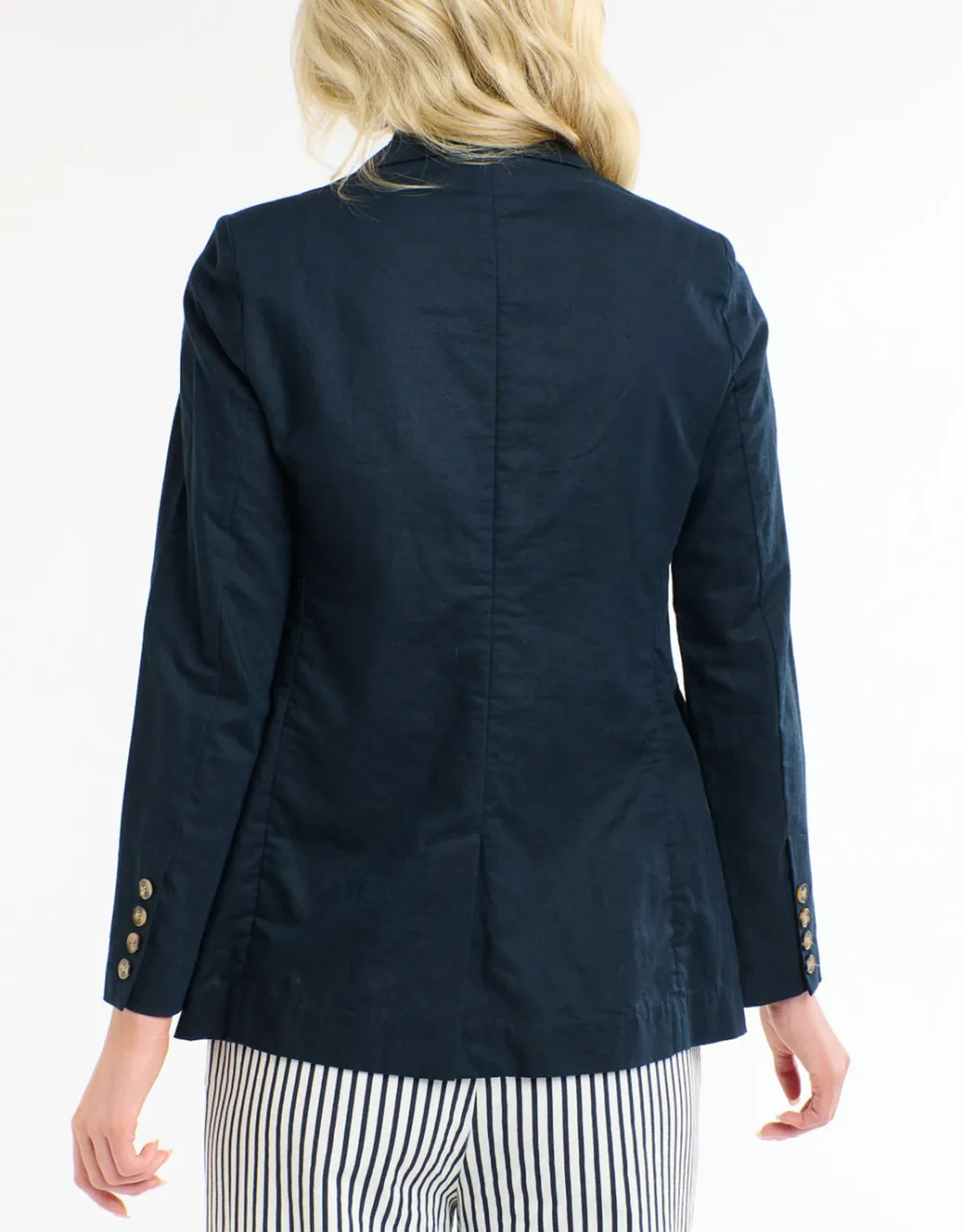 Portofino Linen Blazer - Navy