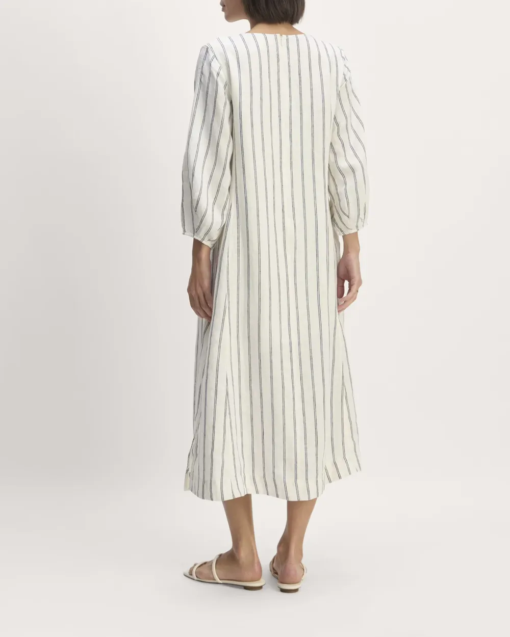 The Linen A-Line Midi Dress