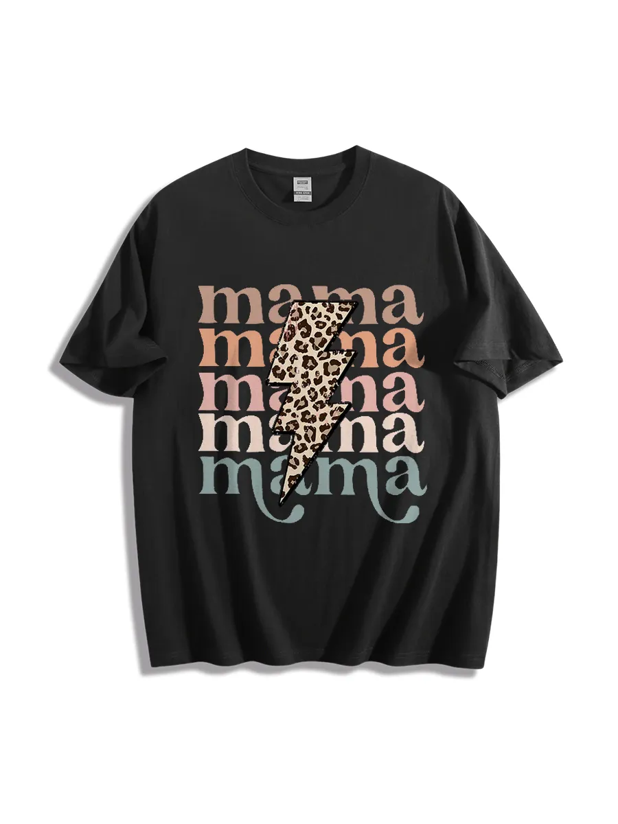 Mama Lightning Bolt Graphic Tee
