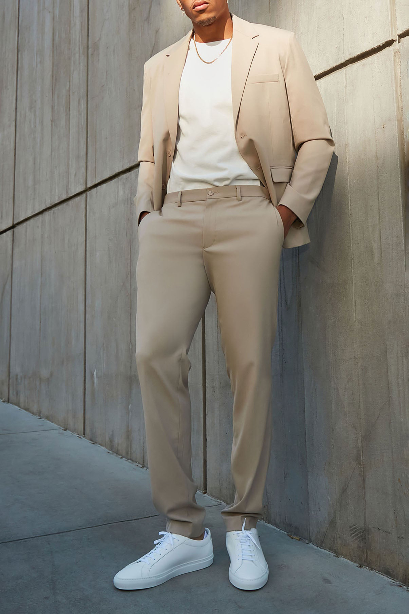 Daily Stretch Slim Trouser - Tan