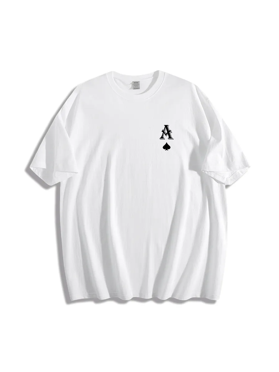Ace Of Spades Tshirt, Minimalist Playing Card Tee