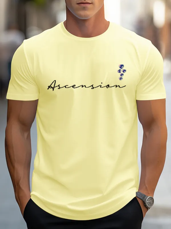 Men'S Ascension Round-Neck Short-Sleeved T-Shirt