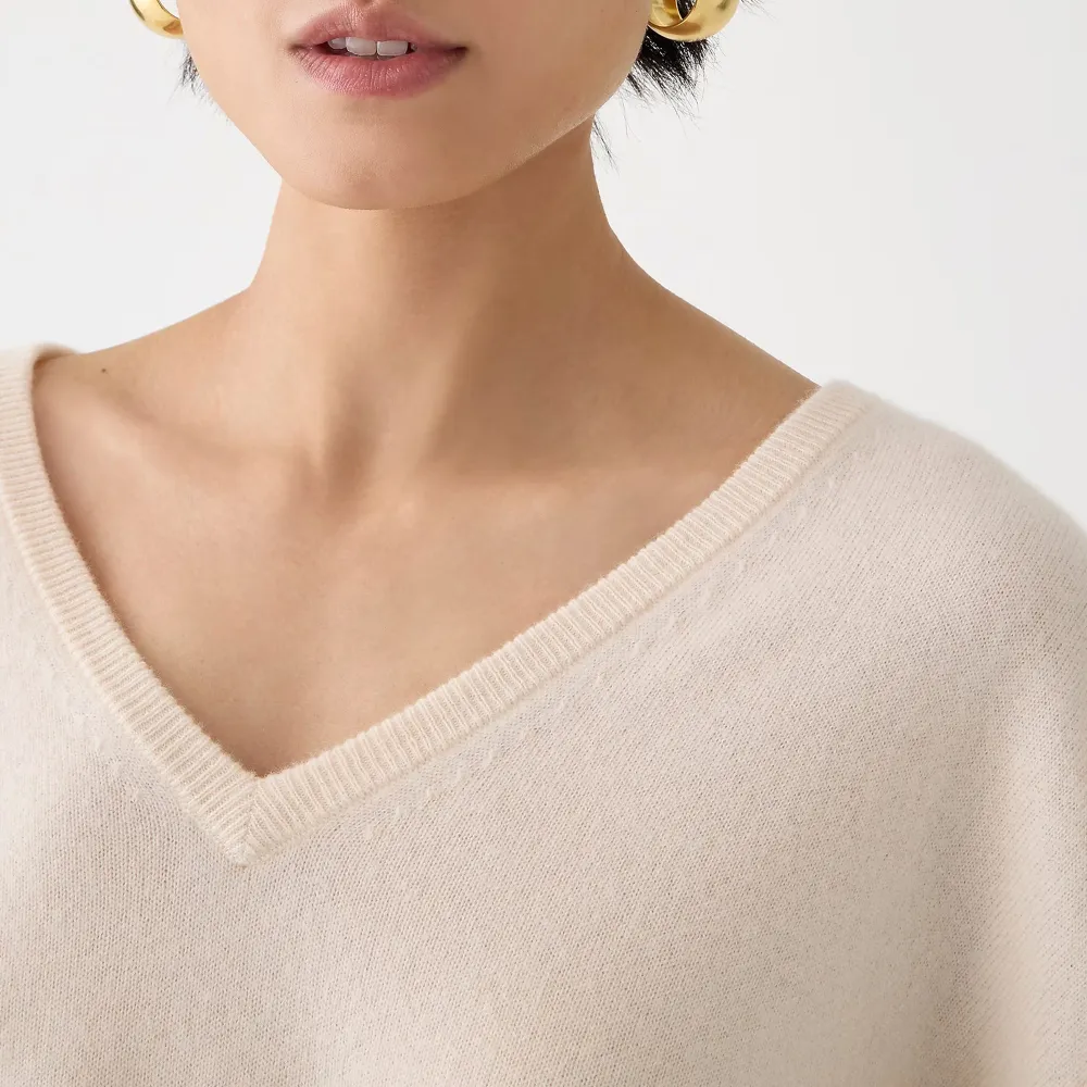 Cashmere relaxed V-neck sweater