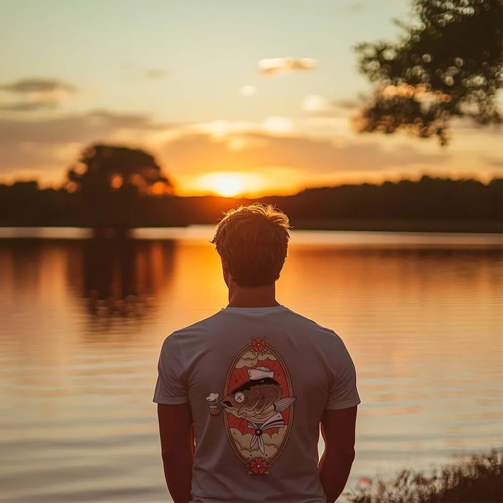 Fish Captain Printed Men's T-shirt
