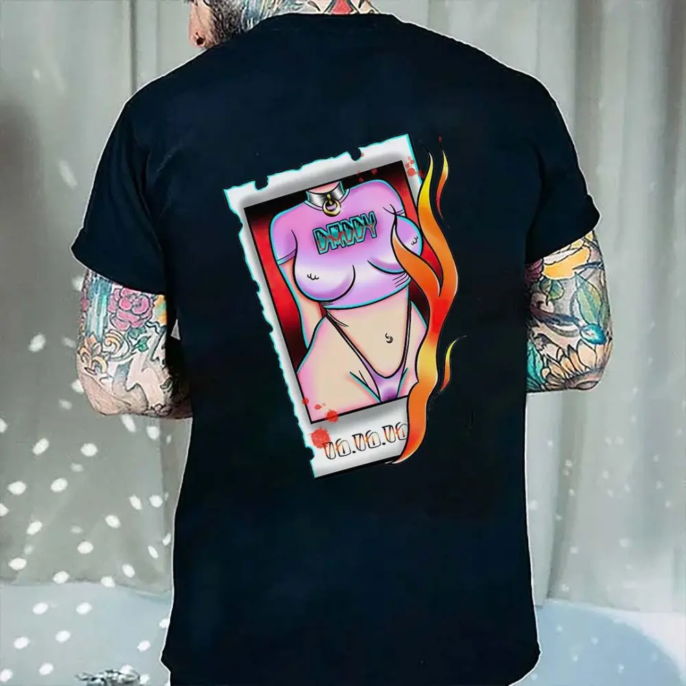 Sexy Lady Daddy Printed Men's T-shirt
