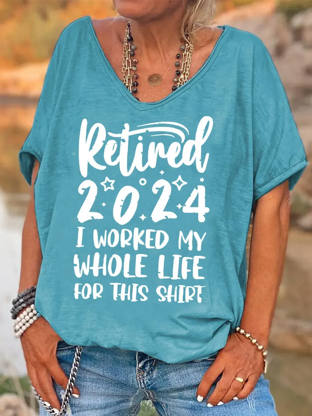 Retired 2024 Print Casual Top