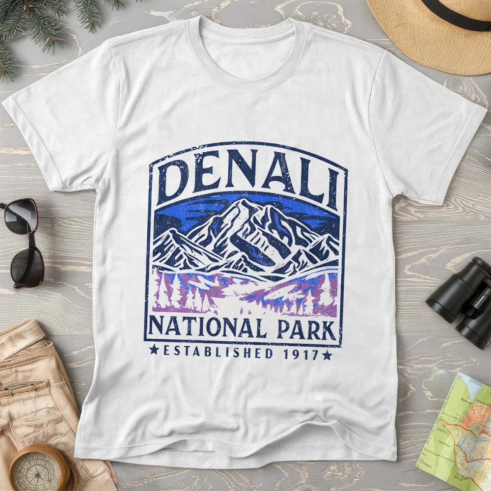 Denali National Park Vintage Crewneck T-Shirt