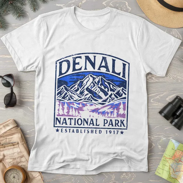 Denali National Park Vintage Crewneck T-Shirt