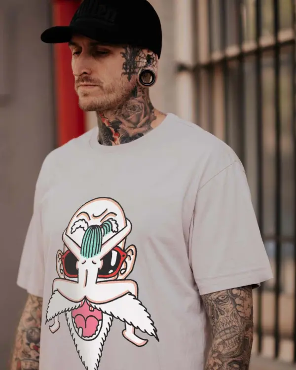 Beard Riding Printed Men's T-shirt