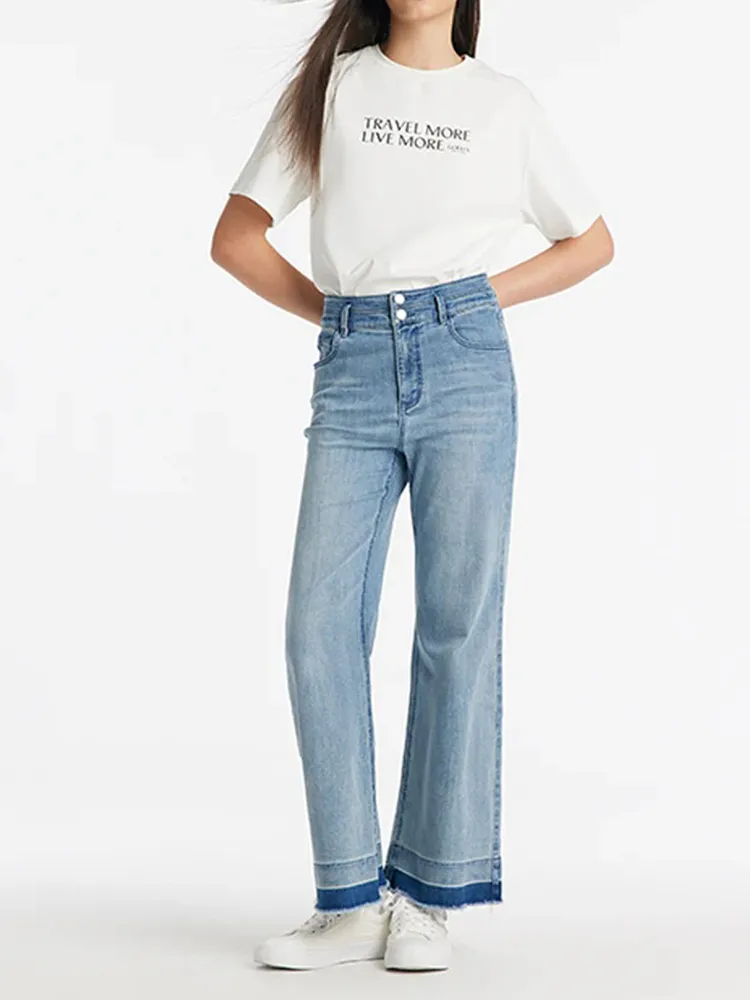 Micro-Flared Loose Women Jeans